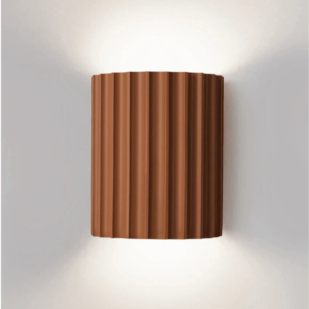 Resin Wall Sconce 2-Light Up Down Knob Switch – 4 Colors | Qonforta
