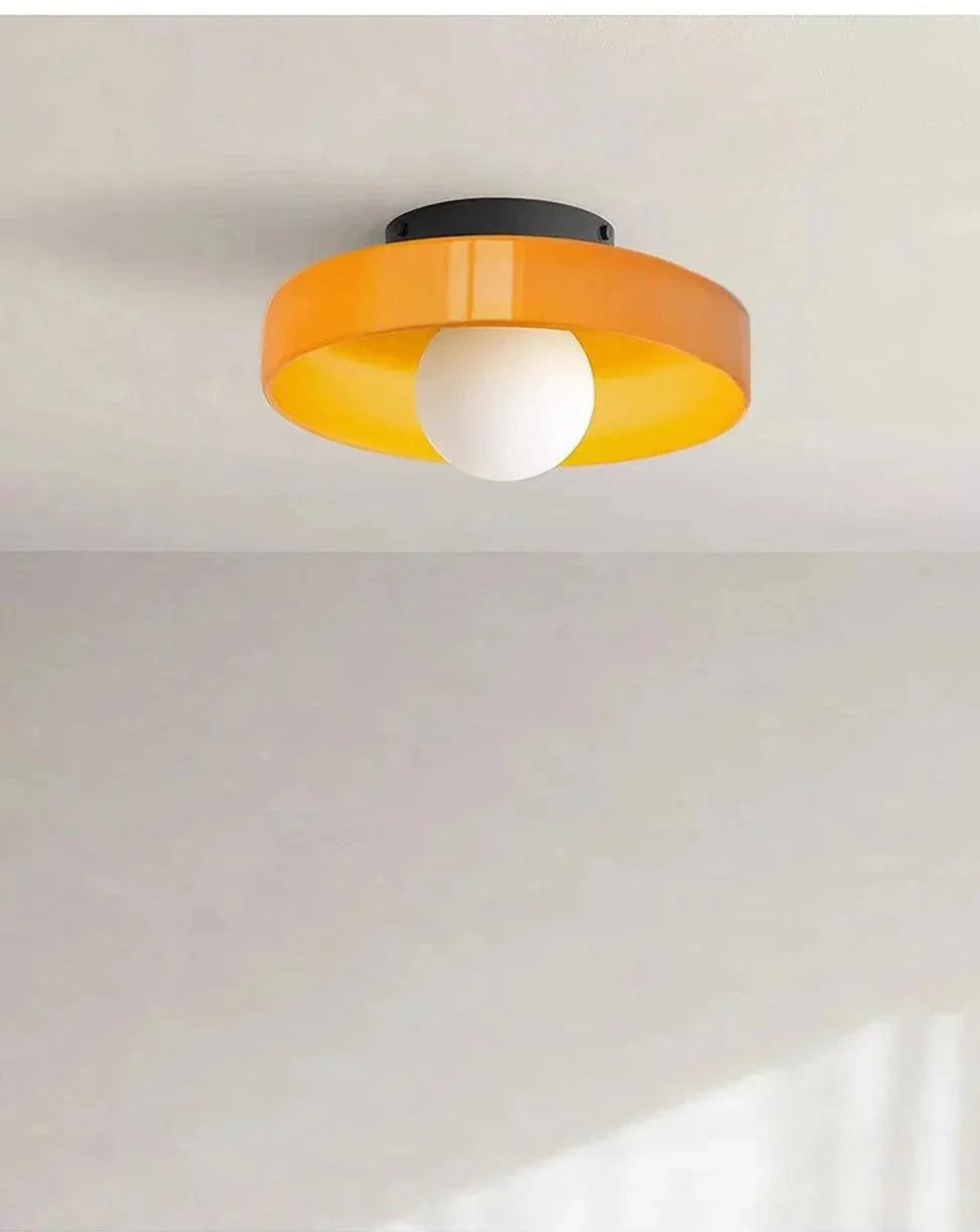 Glass Flush Mount Ceiling Light – 3 Colors, 2 Sizes | Qonforta