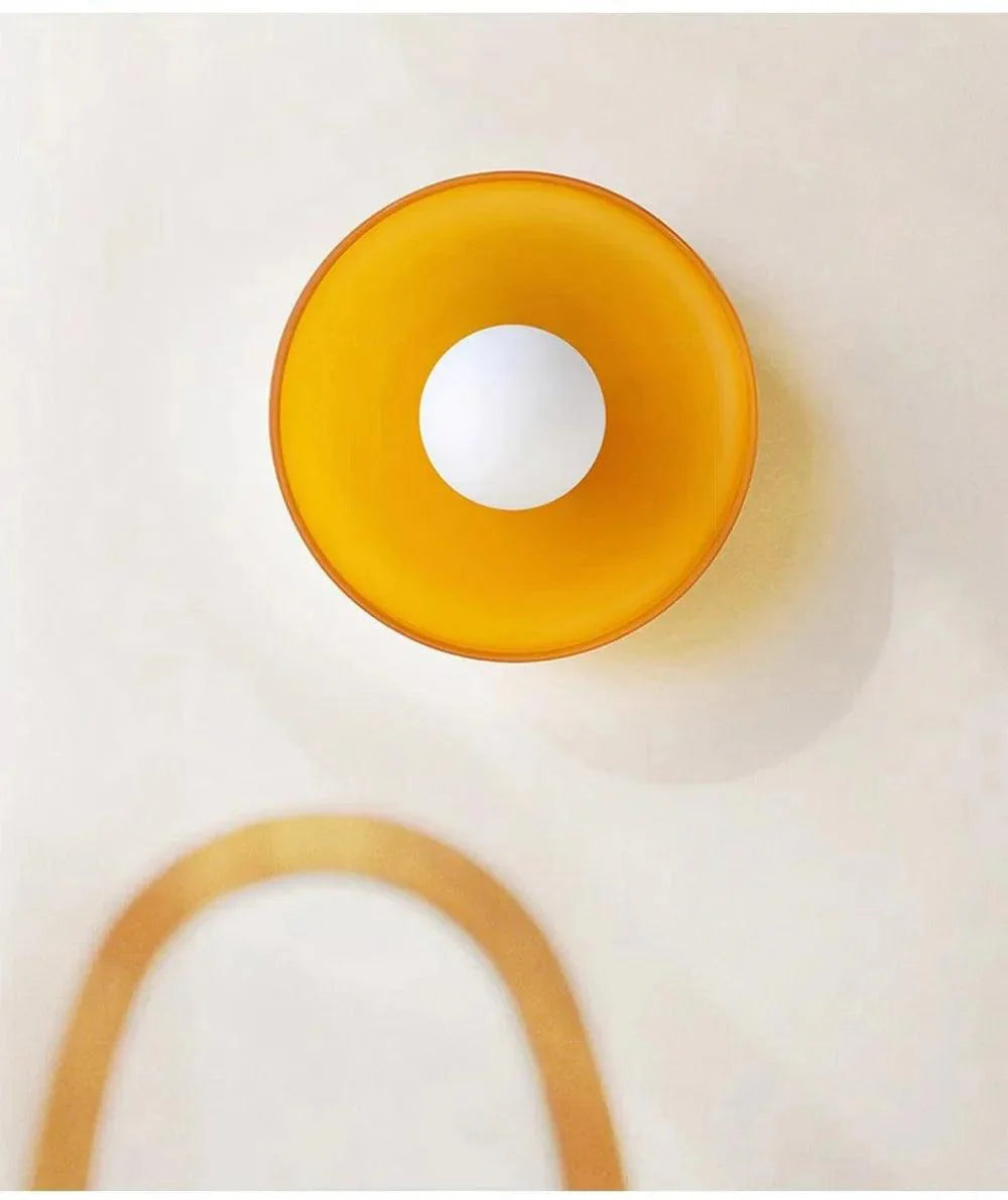 Glass Flush Mount Ceiling Light – 3 Colors, 2 Sizes | Qonforta