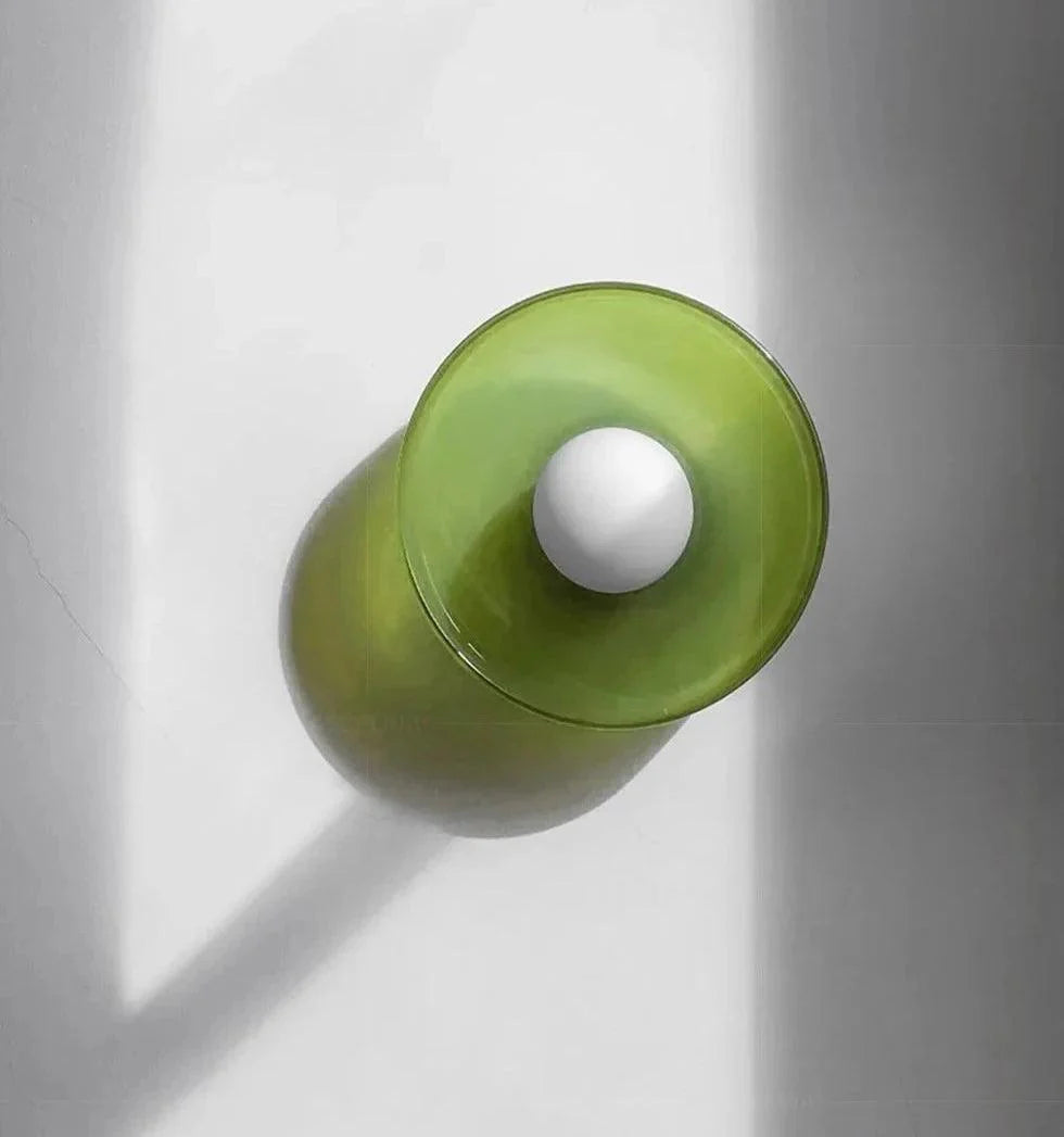 Glass Flush Mount Ceiling Light – 3 Colors, 2 Sizes | Qonforta