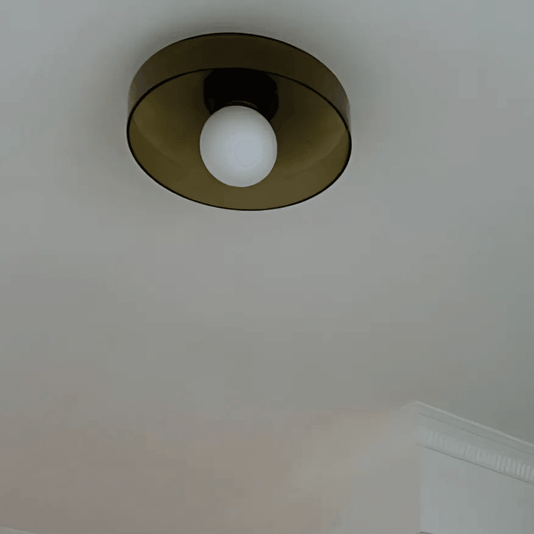 Glass Flush Mount Ceiling Light – 3 Colors, 2 Sizes | Qonforta