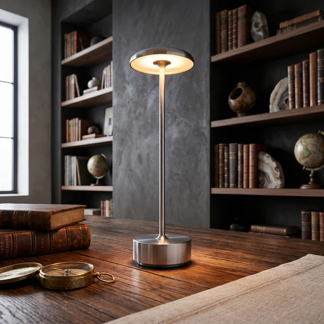 Cordless Table Lamp Rechargeable Dimmable – Gold Silver Black | Qonforta