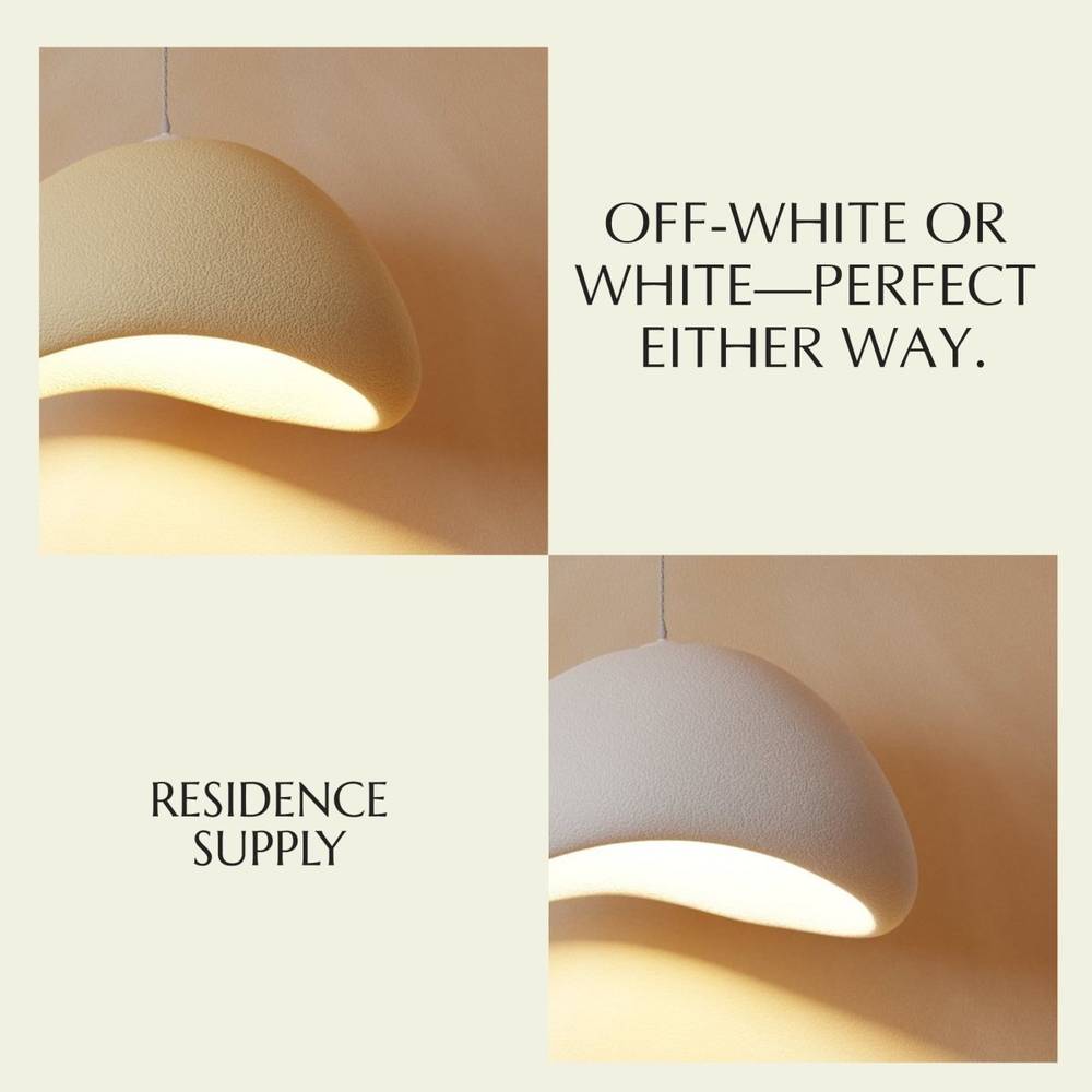 Sculpted Resin Cloud Pendant Light – Dimmable, 6 Sizes | Qonfortav