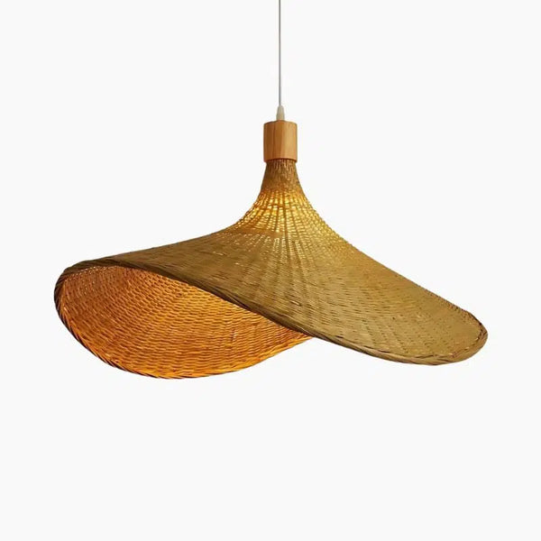 Bamboo Pendant Light Balinese Handwoven Shade – 3 Sizes | Qonforta