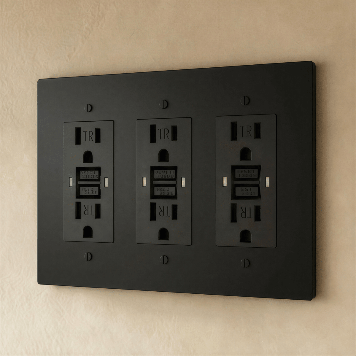 Solid Brass Wall Outlet USB-C GFCI – 7 Finishes | Qonforta