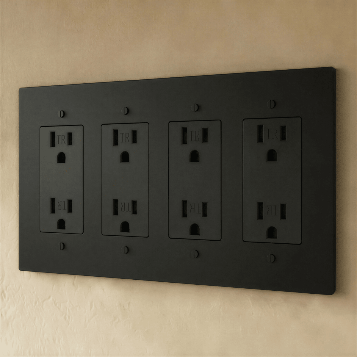 Solid Brass Wall Outlet USB-C GFCI – 7 Finishes | Qonforta