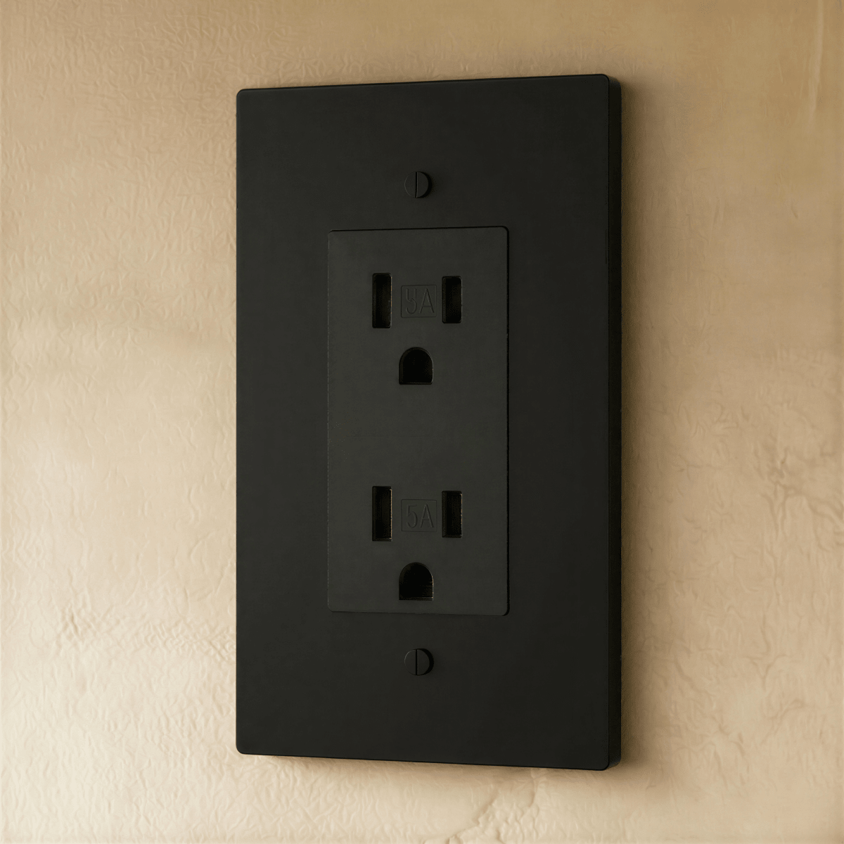 Solid Brass Wall Outlet USB-C GFCI – 7 Finishes | Qonforta