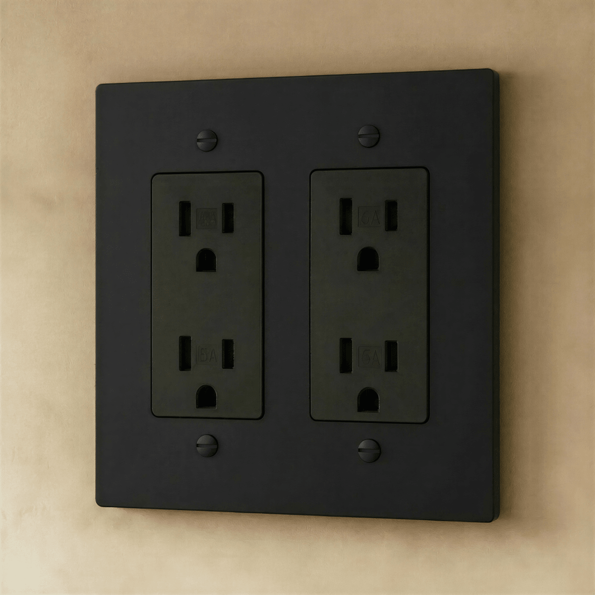 Solid Brass Wall Outlet USB-C GFCI – 7 Finishes | Qonforta