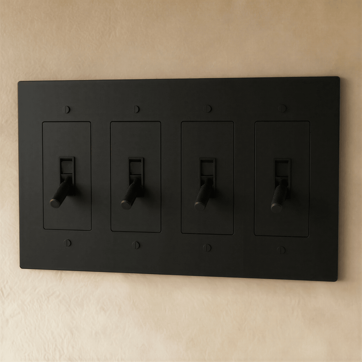 Solid Brass Toggle Light Switch – 7 Finishes | Qonforta