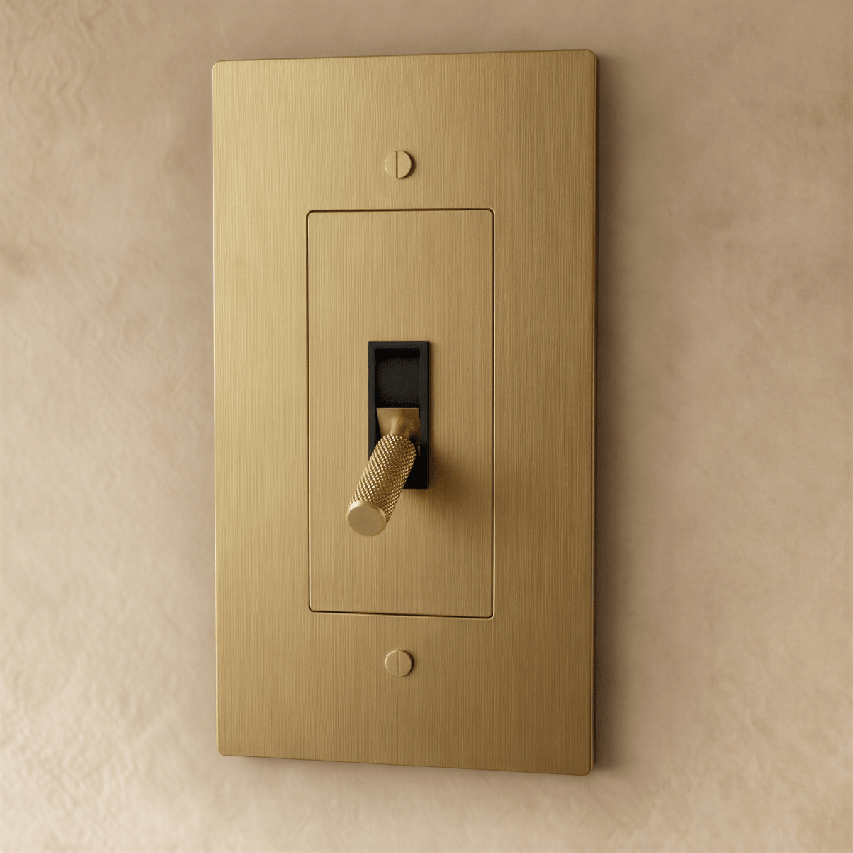 Solid Brass Toggle Light Switch – 7 Finishes | Qonforta