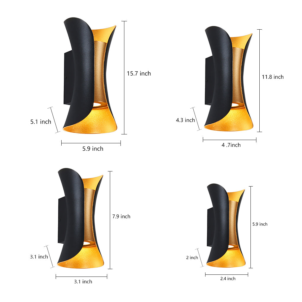 DuoLux — Modern Up & Down Outdoor Wall Light