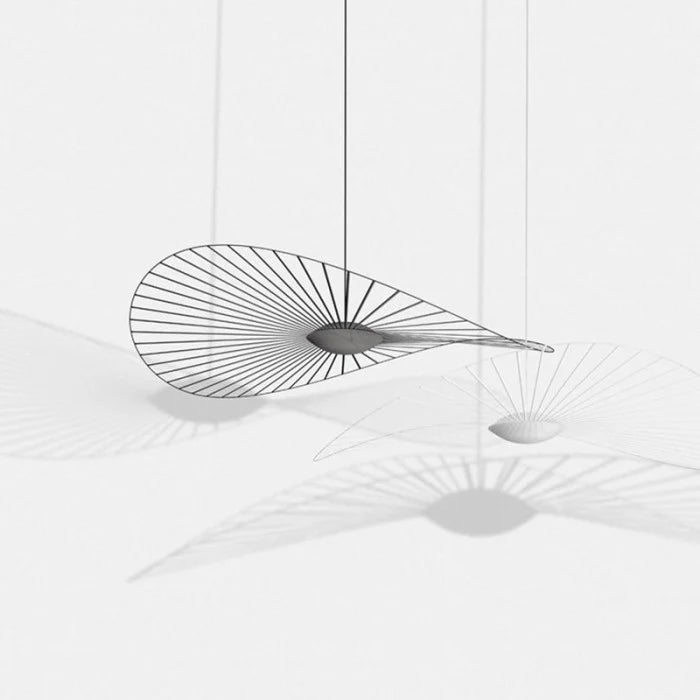Wire Hat Pendant Light | 6 Sizes, Black & White | Qonforta