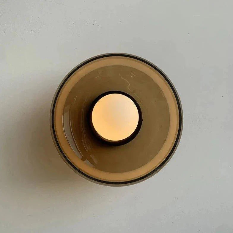 Glass Wall Sconce Up Down Light – Green & White | Qonforta
