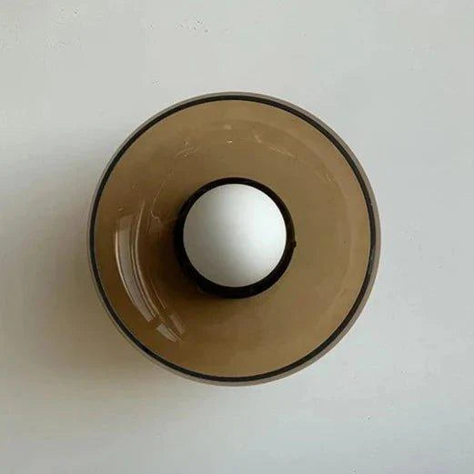 Glass Wall Sconce Up Down Light – Green & White | Qonforta