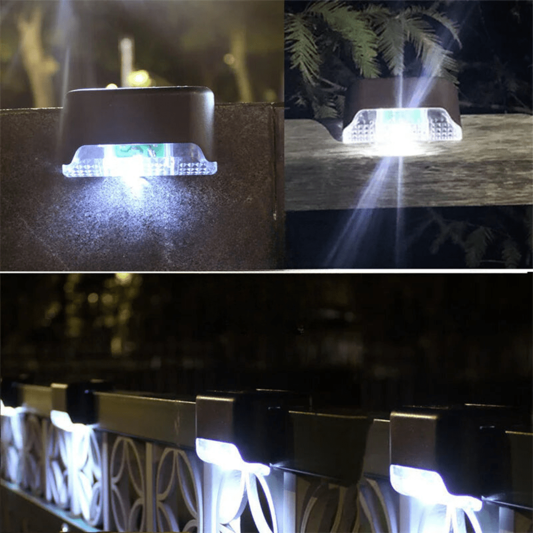 Solar Step Light Wall Mount Warm White LED | Qonforta