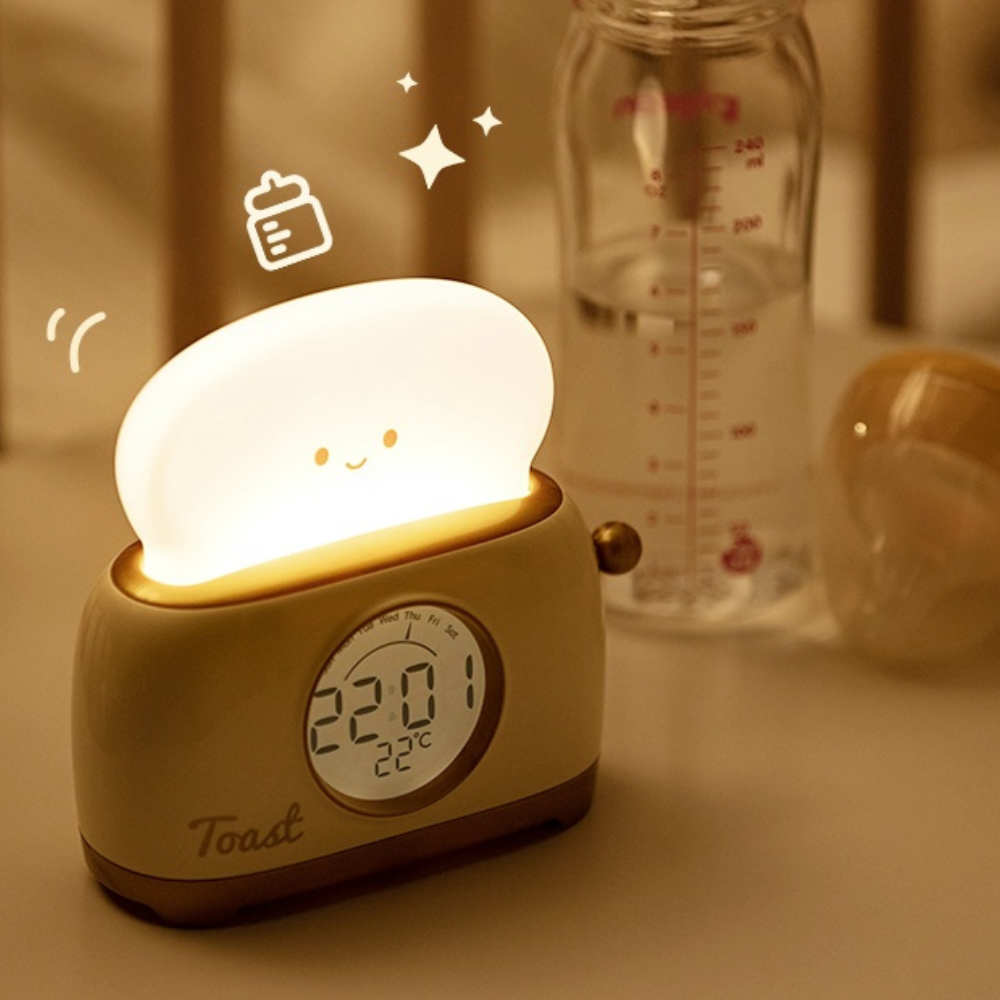 Kids Digital Alarm Clock | Night Light | Qonforta
