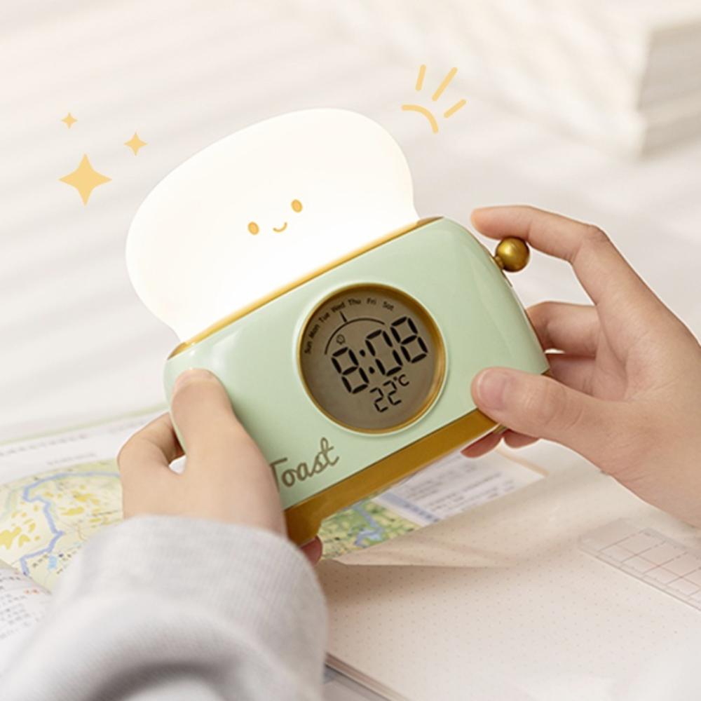 Kids Digital Alarm Clock | Night Light | Qonforta