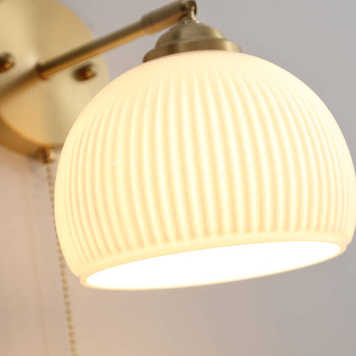 Milk glass brass wall sconce, supplier product photo 5