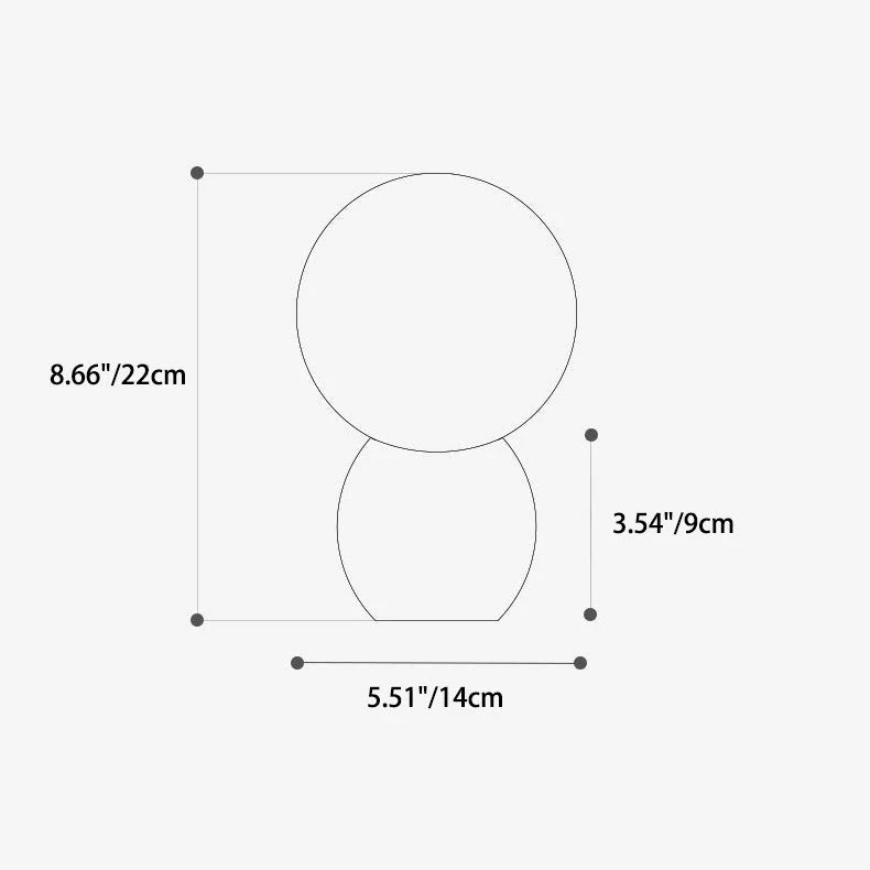 Novera Frosted Globe Table Lamp | Wood Base, Warm Ambient Light | Qonforta