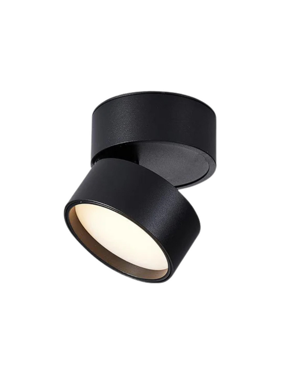 Somos adjustable LED ceiling spotlight in black