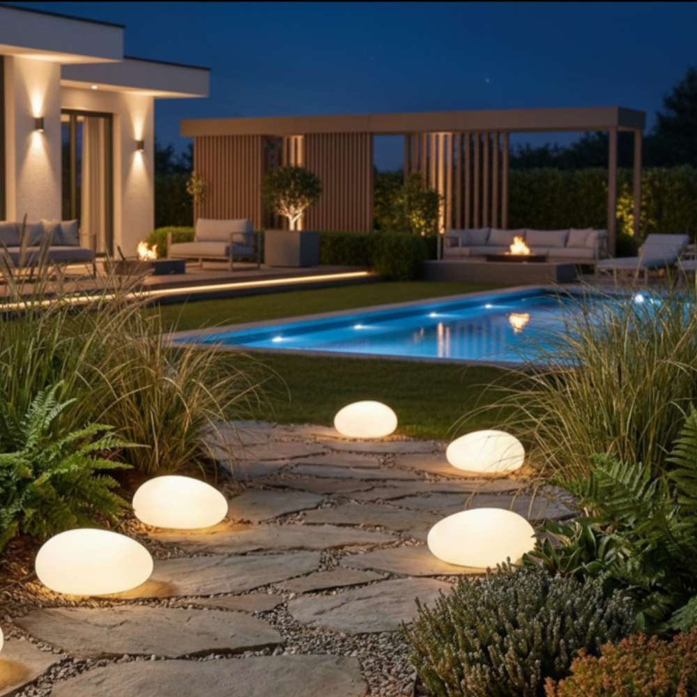 Solar Pebble Stone Light | Waterproof IP65 | Qonforta