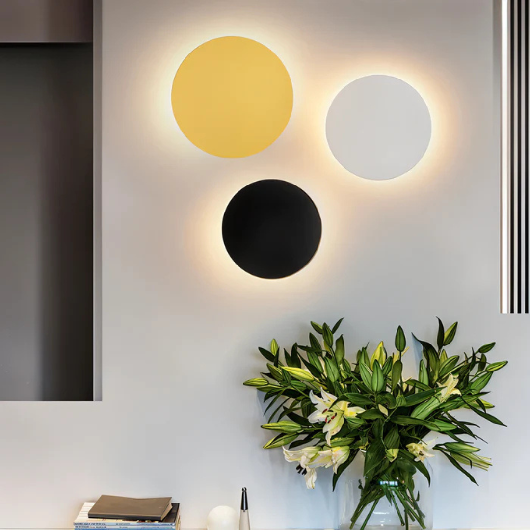 Hadro round wall lamp for indoor walls