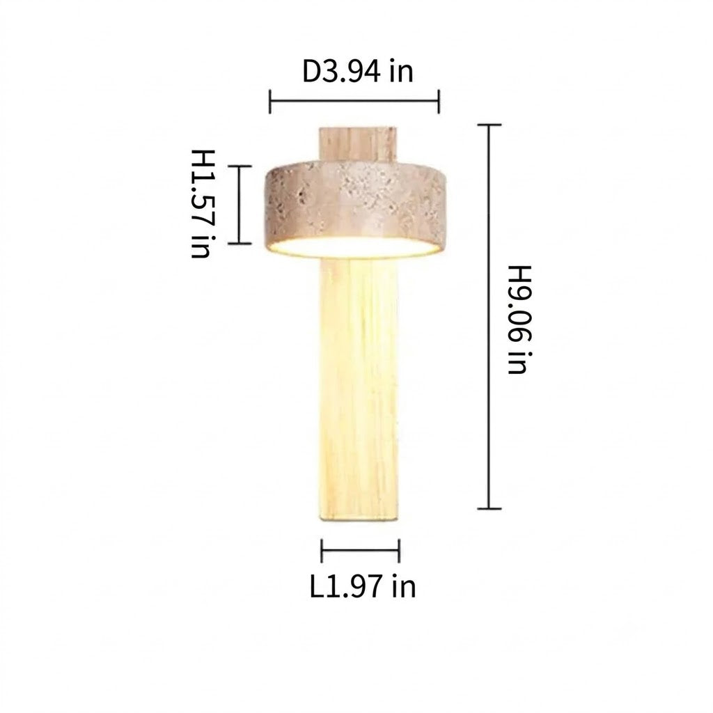 Marble Wall Sconce G9 LED Wabi-Sabi – 2 Wood Finishes | Qonforta