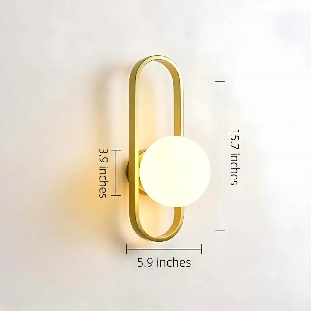 Iron LED Wall Sconce Up Down 12W – Gold & Black | Qonforta