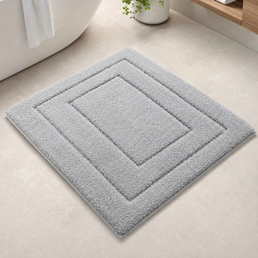 CloudStep Microfiber Bath Mat | Non-Slip TPR Backing | Qonforta
