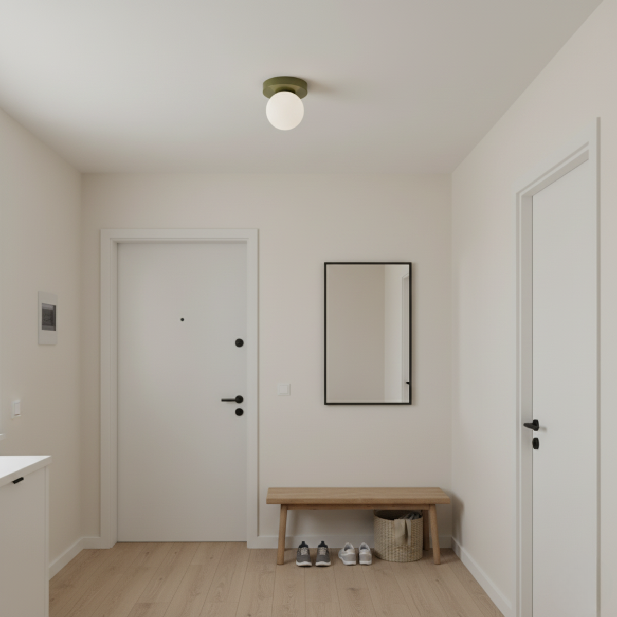 Nordic Frosted Globe Wall & Ceiling Light | Qonforta