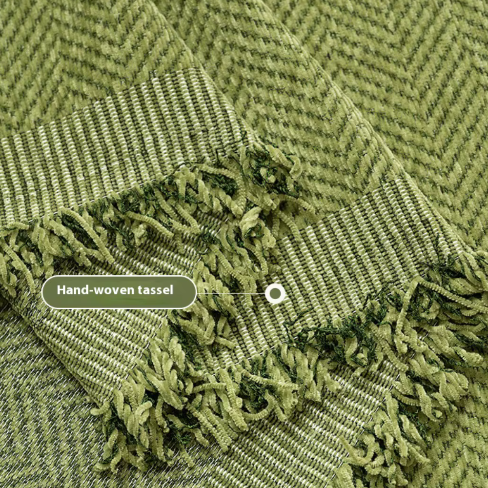 Chenille Couch Cover, Pet-Friendly Water-Resistant | Modern Minimalist | Qonforta