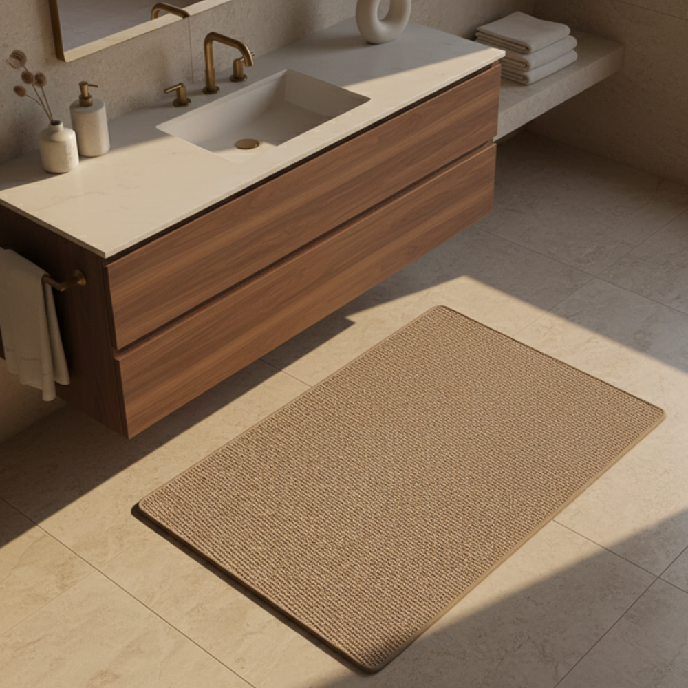Premium Non-Slip Bathroom Rug | Absorbent Microfiber | Qonforta