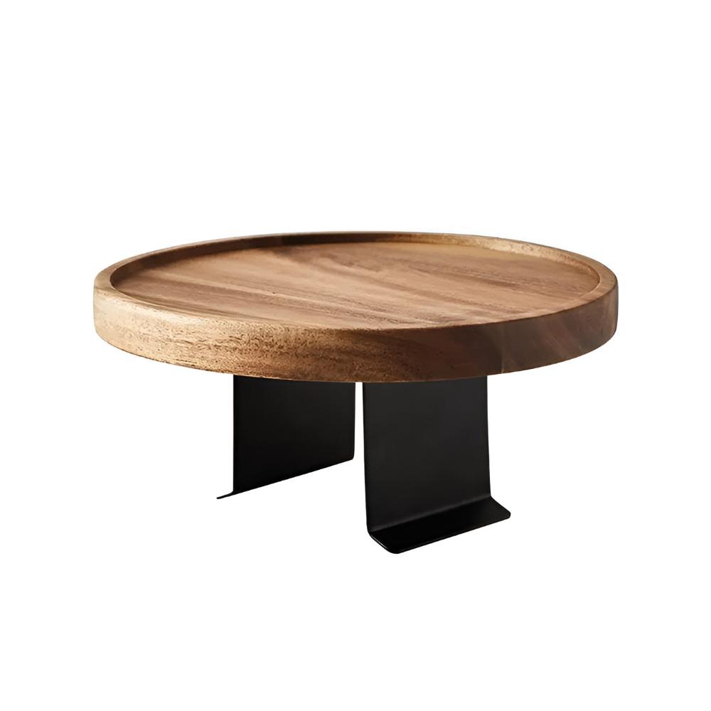 Clip-on sofa arm tray with black bracket on a white background