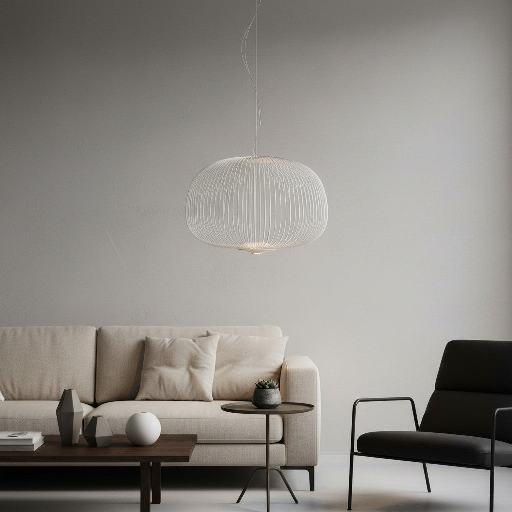 Wire Cage LED Pendant Light | 4 Colors | Qonforta