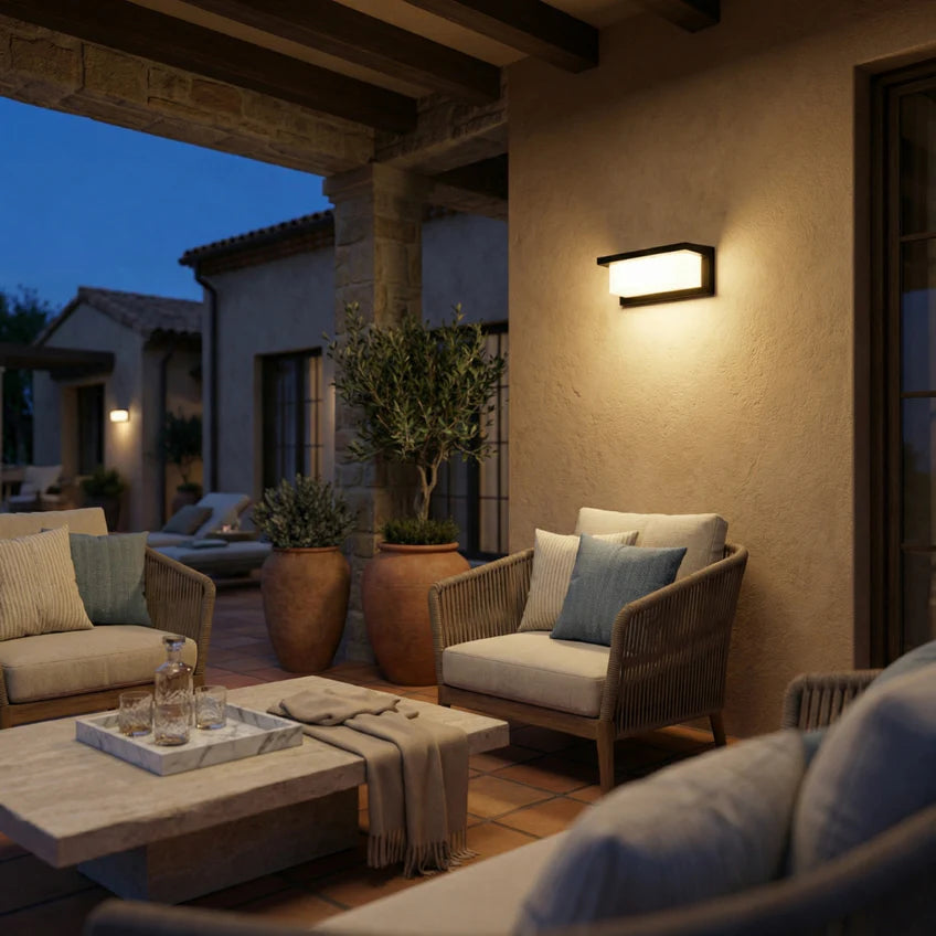 Motion Sensor Outdoor Wall Light | 3 Models & 2 Light Colors | Qonforta