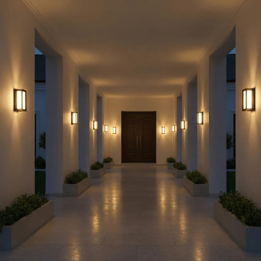 Motion Sensor Outdoor Wall Light | 3 Models & 2 Light Colors | Qonforta