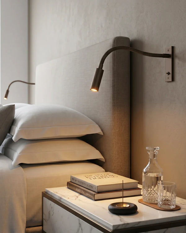 Adjustable Gooseneck Reading Wall Light | 3 Finishes | Qonforta