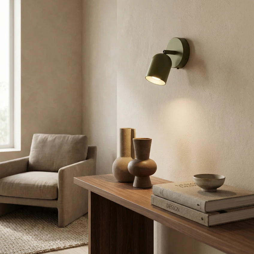 Rotatable Spotlight Wall Sconce | 5 Colors & 3 Light Modes | Qonforta
