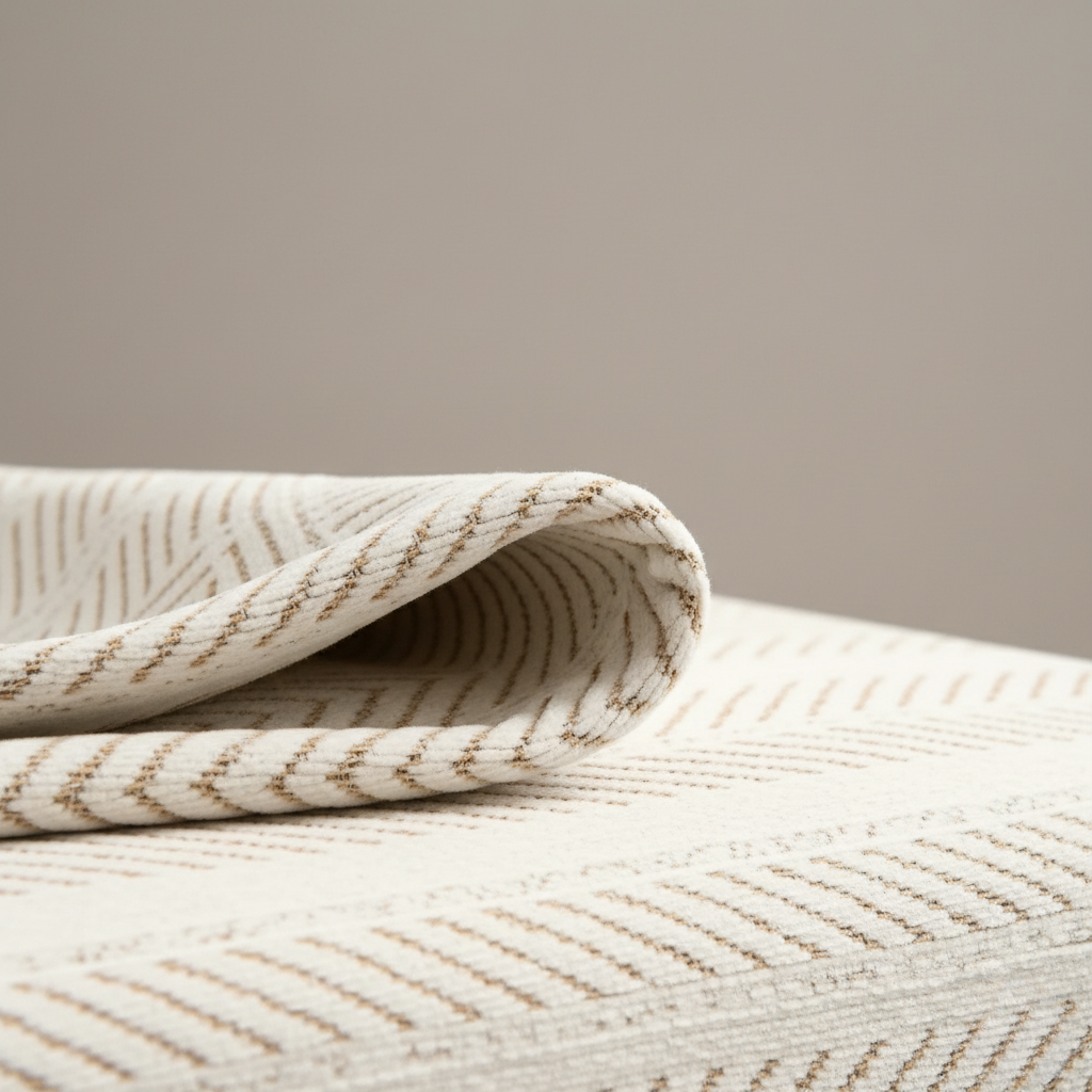 Herringbone Chenille Couch Cover, Pet-Friendly Non-Slip | Tassel Detail | Qonforta