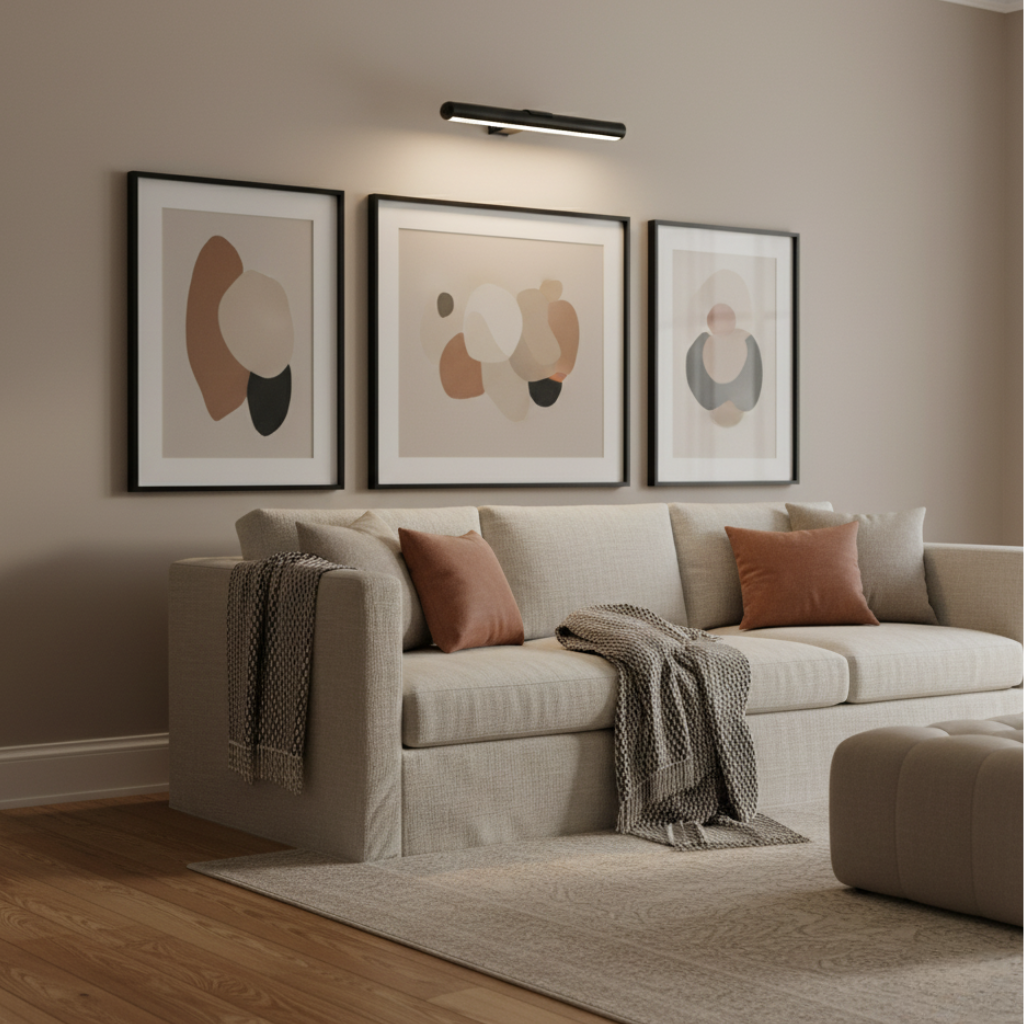 Wireless LED Art Light | Rechargeable Picture Light | Qonforta