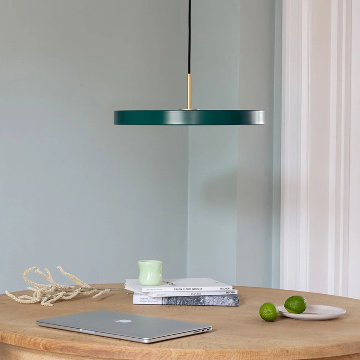 Dimmable Metal Disc LED Pendant Light | 6 Colors | Qonforta