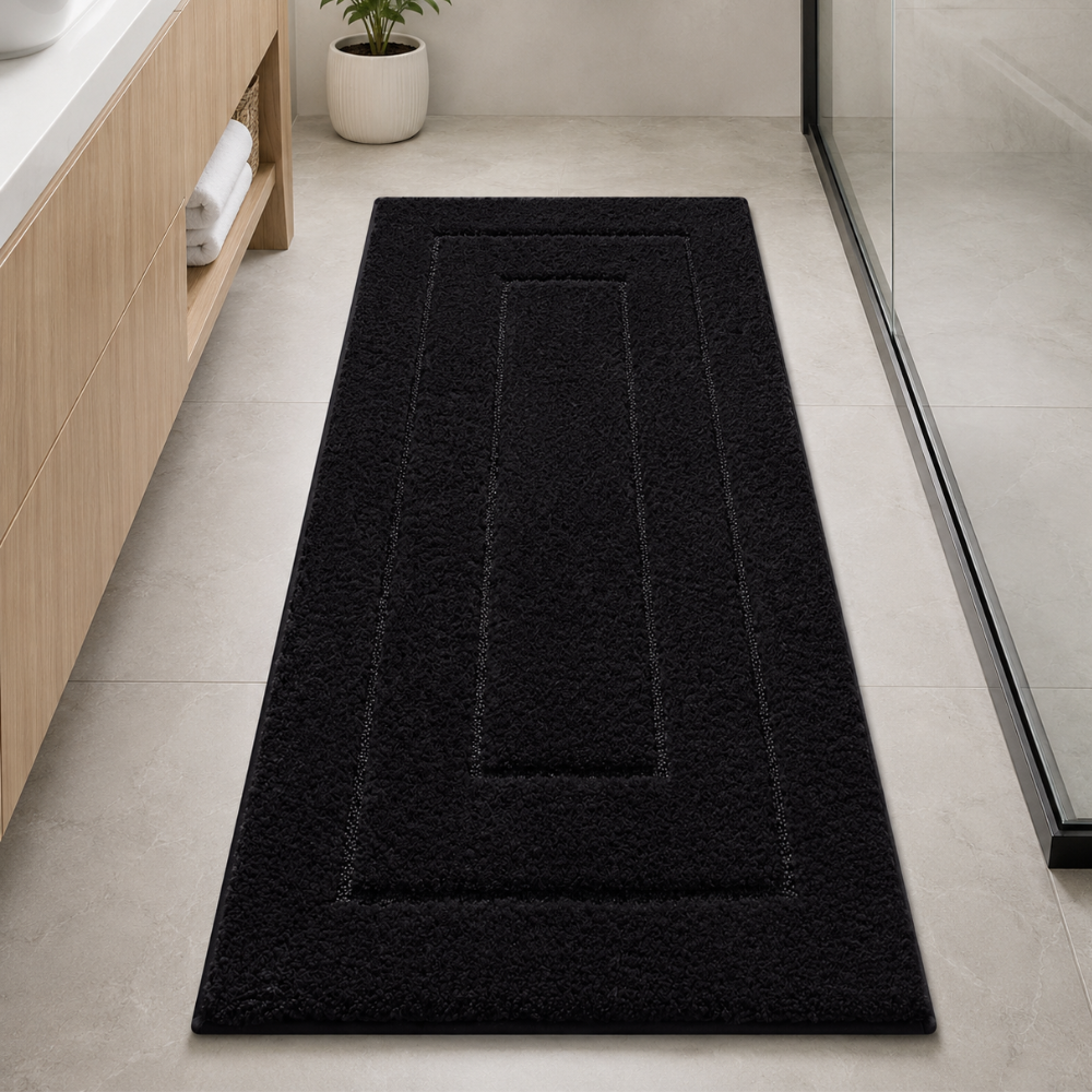 CloudStep Microfiber Bath Mat | Non-Slip TPR Backing | Qonforta