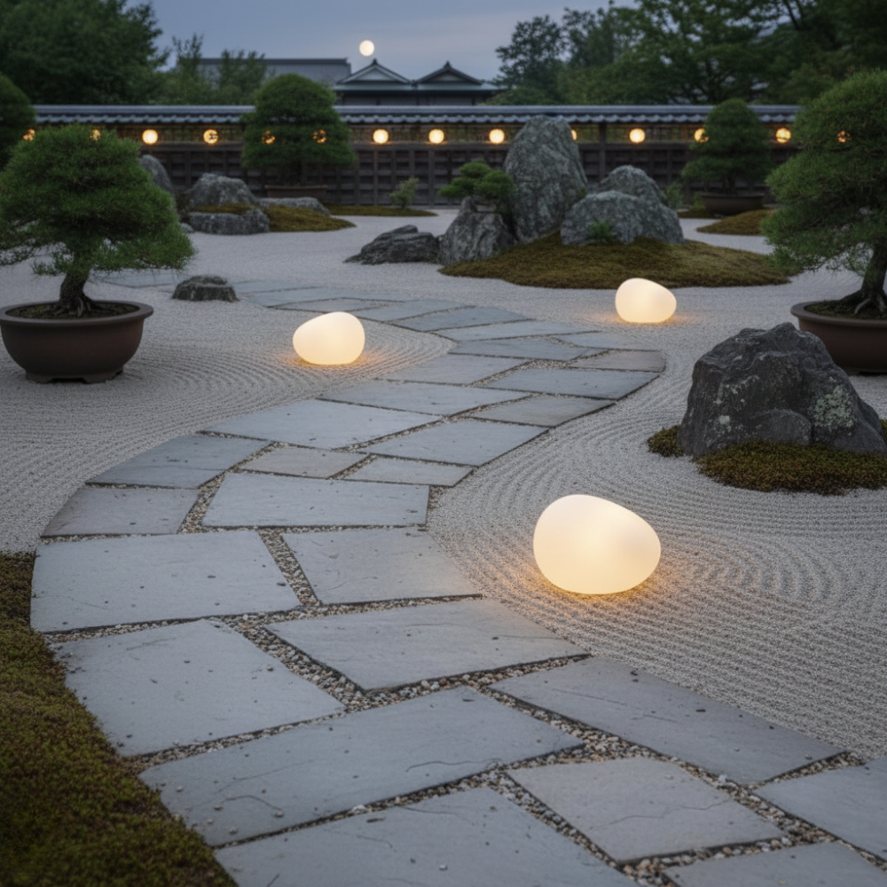 Solar Pebble Stone Light | Waterproof IP65 | Qonforta