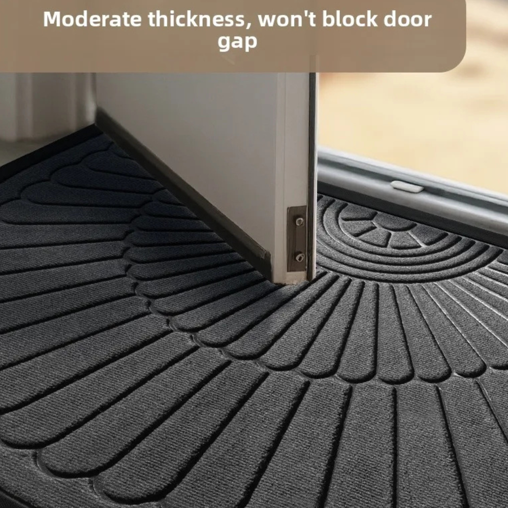 Curved Thread Doormat | Non-Slip Backing | Qonforta
