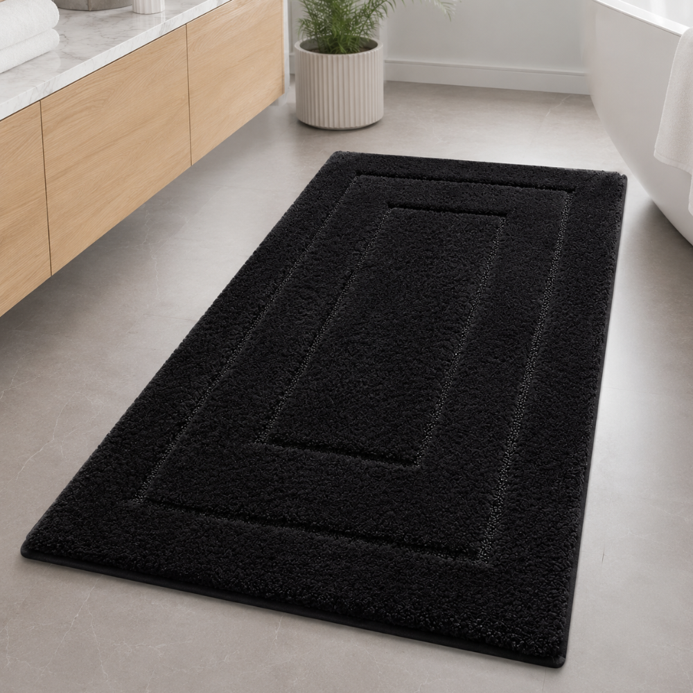 CloudStep Microfiber Bath Mat | Non-Slip TPR Backing | Qonforta