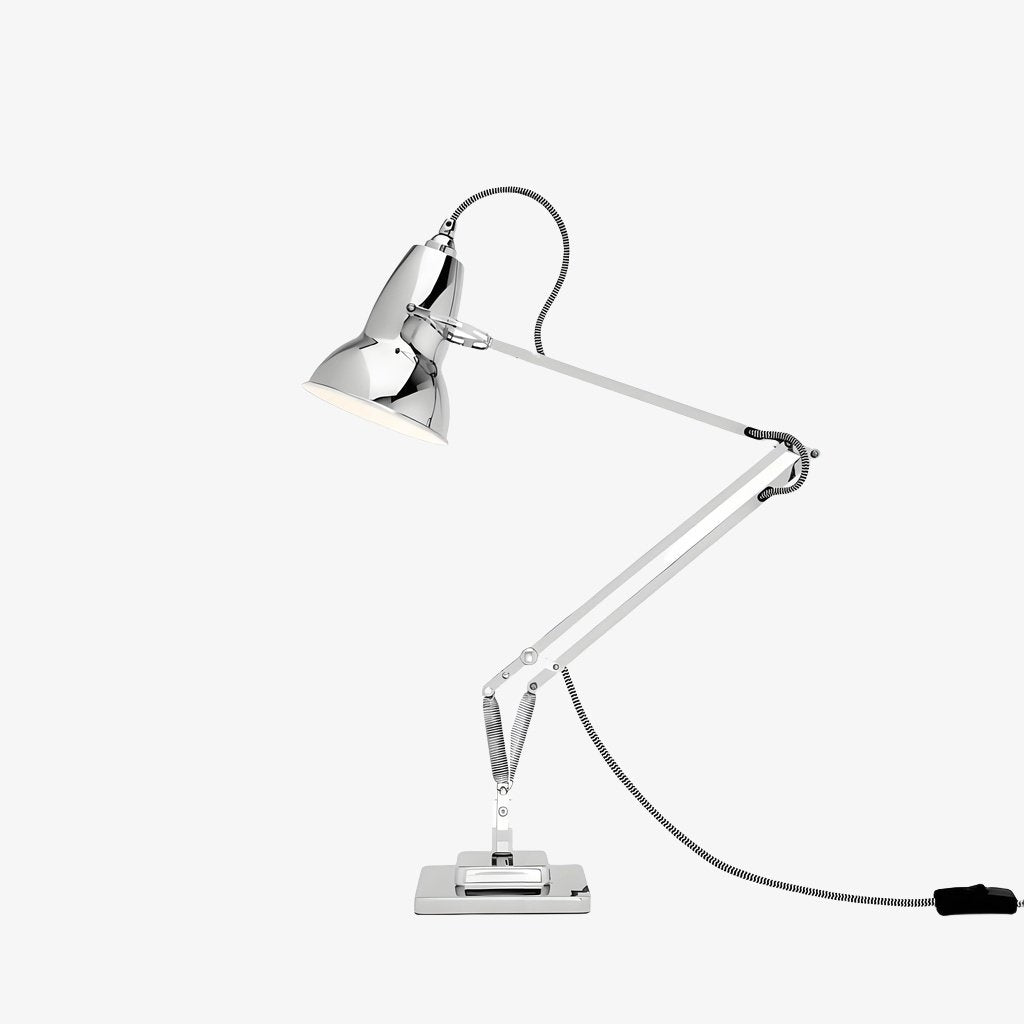 Adjustable Arm Desk Lamp Industrial Style Fabric Cord – 8 Colors | Qonforta