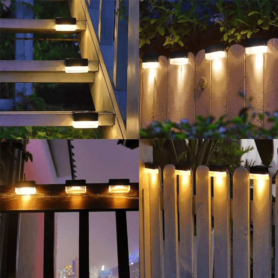 Solar Step Light Wall Mount Warm White LED | Qonforta