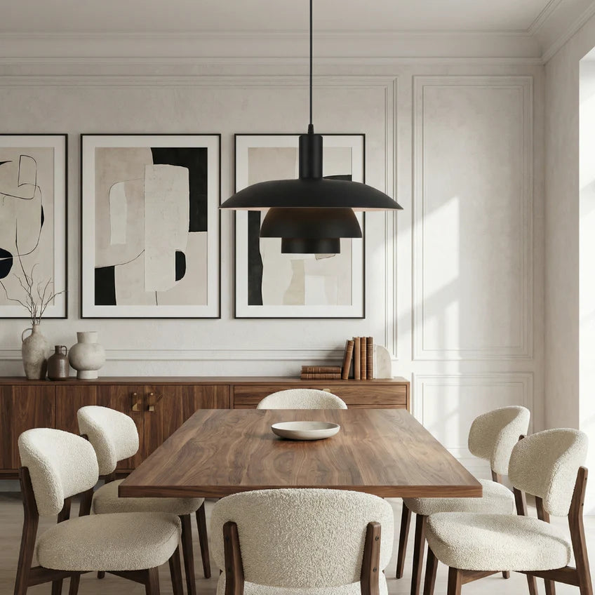 Danish Pendant Light Dimmable | 4 Colors & 2 Sizes | Qonforta