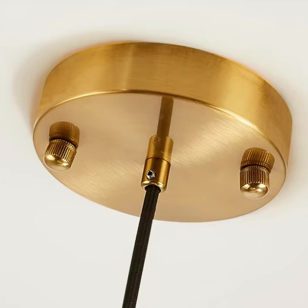 Modern Glass Dome Pendant Light | Adjustable Kitchen Island Pendant | Qonforta
