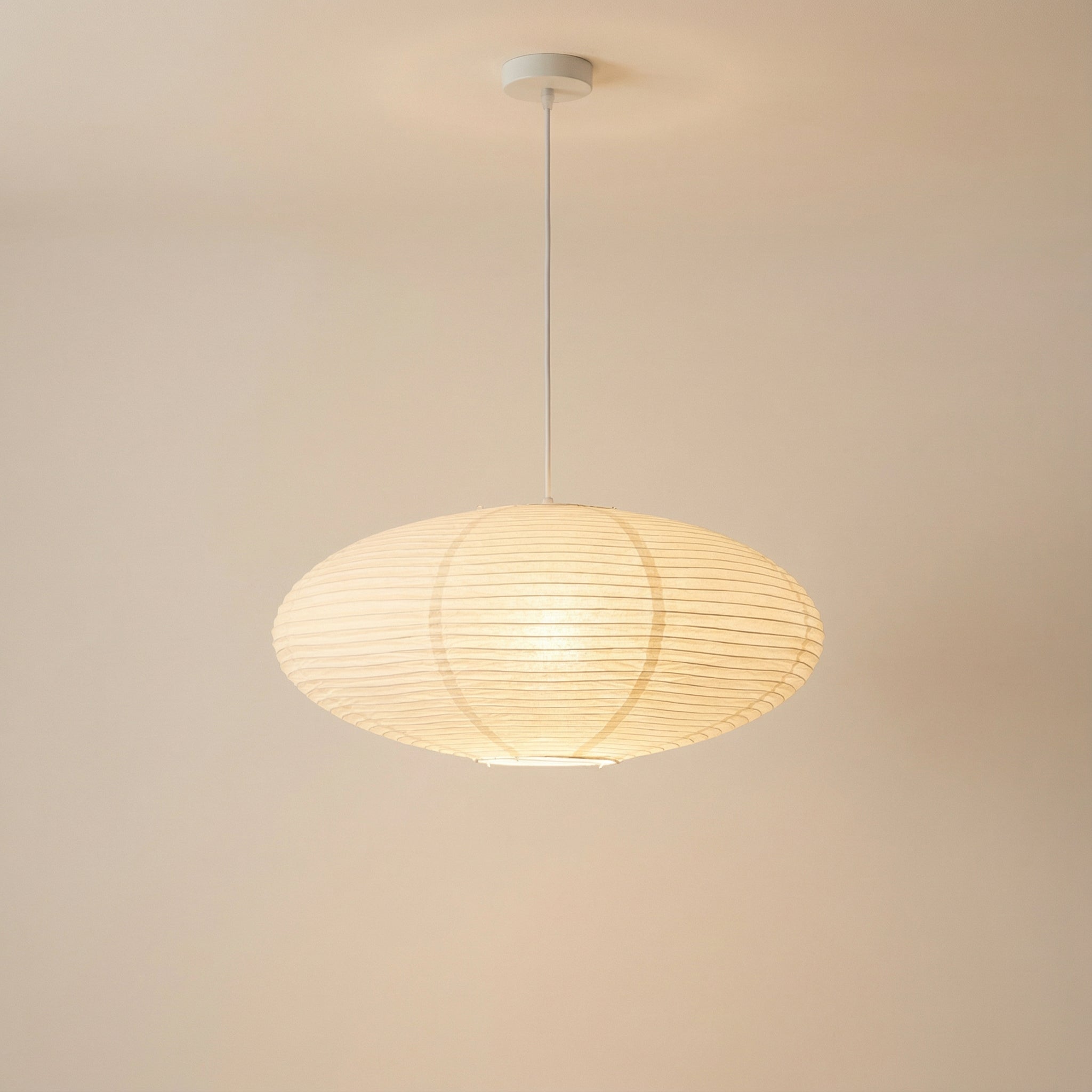 Wabi-Sabi Paper Pendant Light Handmade – 2 Sizes | Qonforta